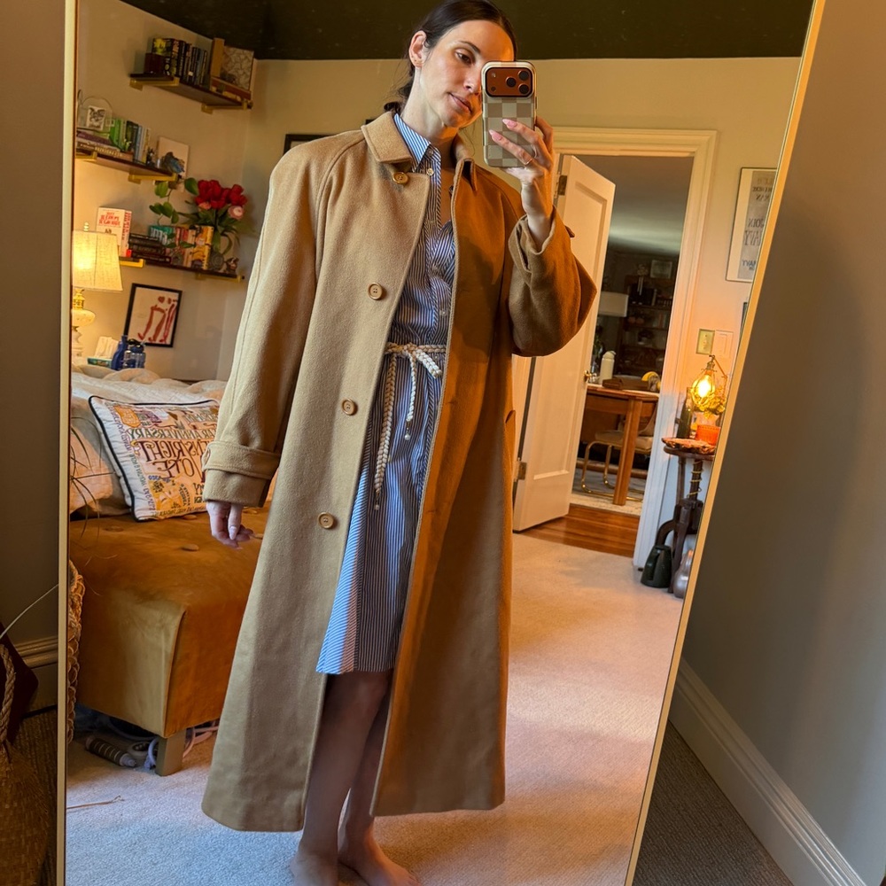 Women's Tan Long Coat